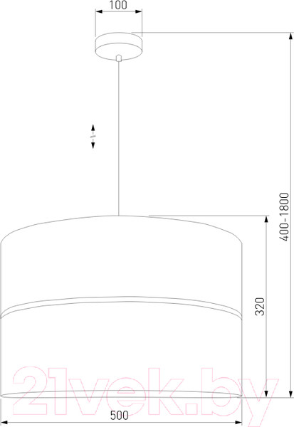 Изображение товара Потолочный светильник TK Lighting Hilton 534