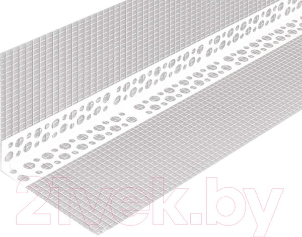 Изображение товара Уголок штукатурный Profigips Перфорированный ПВХ с сеткой 70x70x2500