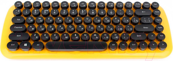 Изображение товара Комплект клавиатура и мышь Gembird KBS-9000 (желтый)