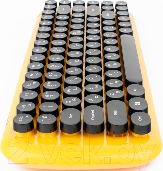 Изображение товара Комплект клавиатура и мышь Gembird KBS-9000 (желтый)