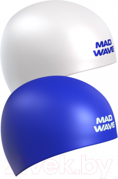 Изображение товара Шапочка для плавания Mad Wave Reverse (белый/синий)