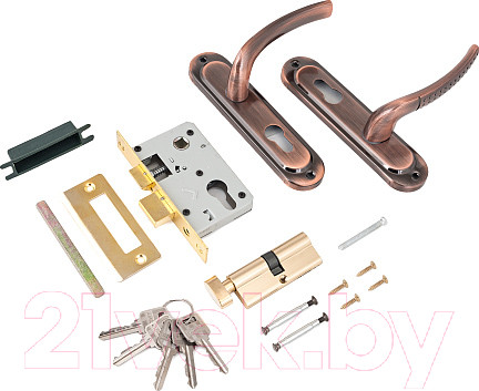 Изображение товара Замок врезной Стандарт 132/50B AC (старая медь)
