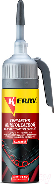 Изображение товара Герметик силиконовый Kerry KR-143-1 (100мл, красный)