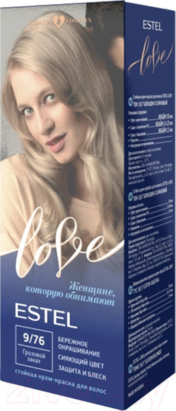 Изображение товара Крем-краска для волос Estel Love 9/76 (грозовой закат)