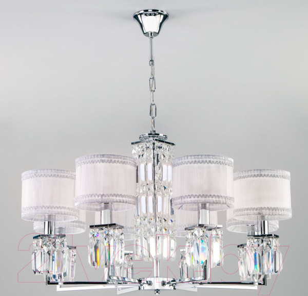 Изображение товара Люстра Евросвет Zaffiro 10099/8 Strotskis (хром/прозрачный хрусталь)