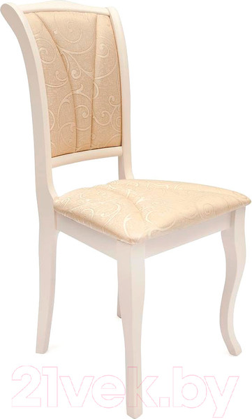 Изображение товара Стул Tetchair Opera 45x53x97 (дерево гевея/Ivory White/слоновая кость/ткань бежевая)