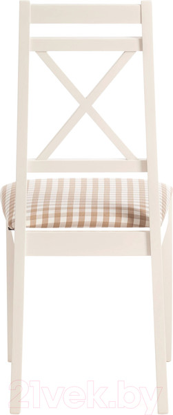 Изображение товара Стул Tetchair Picasso 45x53x97 (дерево гевея/Ivory White/слоновая кость/ткань клетка мелкая)