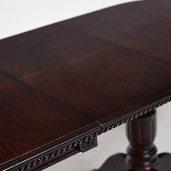 Изображение товара Обеденный стол Tetchair Coppola 140+40x80x77 (бук/Tobacco/узор прямой)