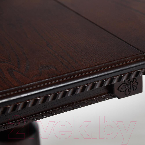 Изображение товара Обеденный стол Tetchair Coppola 140+40x80x77 (бук/Tobacco/узор прямой)