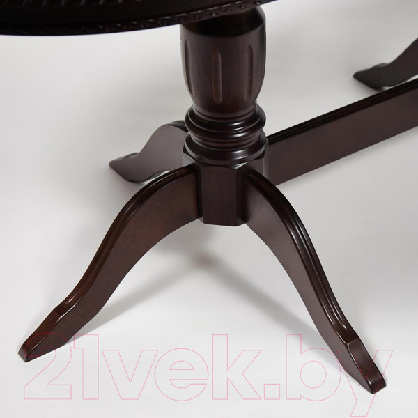 Изображение товара Обеденный стол Tetchair Coppola 140+40x80x77 (бук/Tobacco/узор прямой)