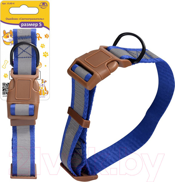 Изображение товара Ошейник Мультидом Светоотражатель / VL40-4 (р. S)