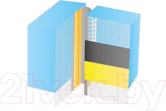 Изображение товара Профиль примыкающий оконный Profigips Деформационный ПВХ V 2.5м