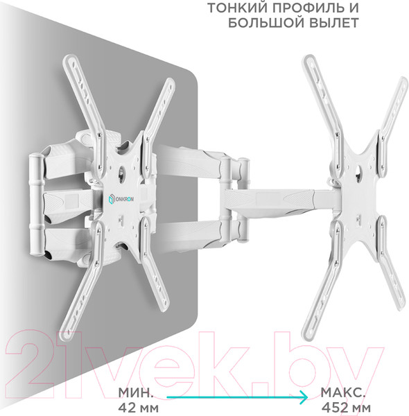 Изображение товара Кронштейн для телевизора Onkron M5 (белый)