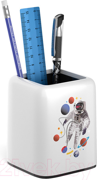 Изображение товара Настольный набор Erich Krause Forte Cosmonaut / 55741 (белый/черный)