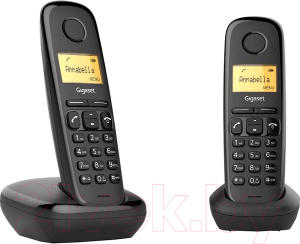 Изображение товара Беспроводной телефон Gigaset A270 DUO (черный)