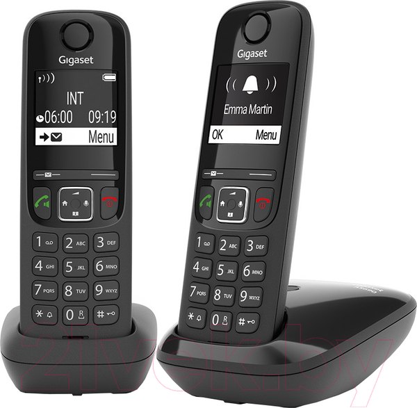 Изображение товара Беспроводной телефон Gigaset AS690 DUO (черный)