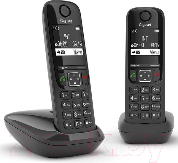 Изображение товара Беспроводной телефон Gigaset AS690 DUO (черный)