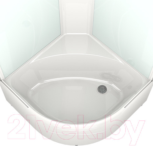 Изображение товара Душевая кабина Domani-Spa Delight 99 High / DS01D99HWM10 (белый/сатин-матированное стекло)