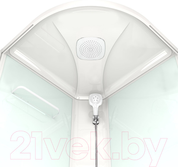 Изображение товара Душевая кабина Domani-Spa Delight 99 High / DS01D99HWM10 (белый/сатин-матированное стекло)