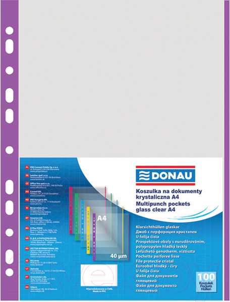 Изображение товара Папка для бумаг Donau 1774100PL-23 (фиолетовый)