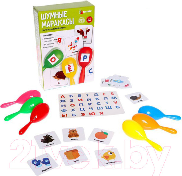Изображение товара Развивающая игра Zabiaka Шумные маракасы. Логопедические наборы / 5797741