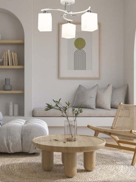 Изображение товара Люстра Aitin-Pro НПБ N4473/3 (белый/хром)