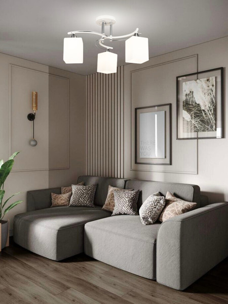 Изображение товара Люстра Aitin-Pro НПБ N4473/3 (белый/хром)