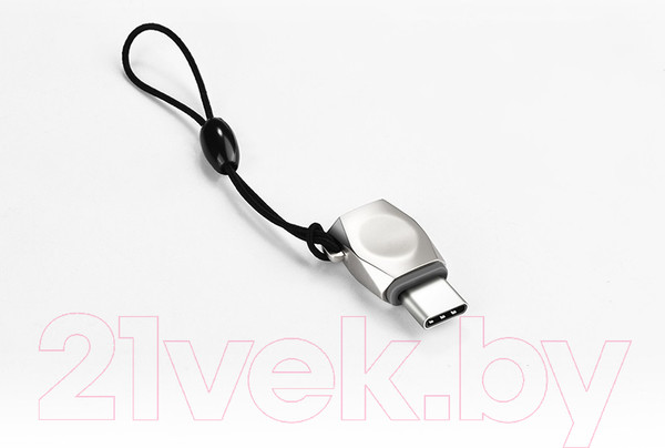 Изображение товара Адаптер Hoco UA8 Type-C-USB (серебристый)