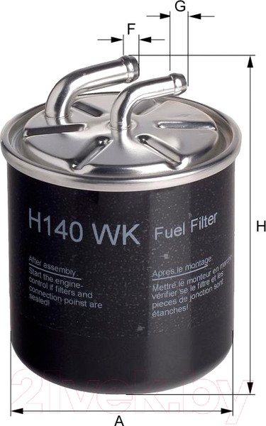 Изображение товара Топливный фильтр Hengst H140WK