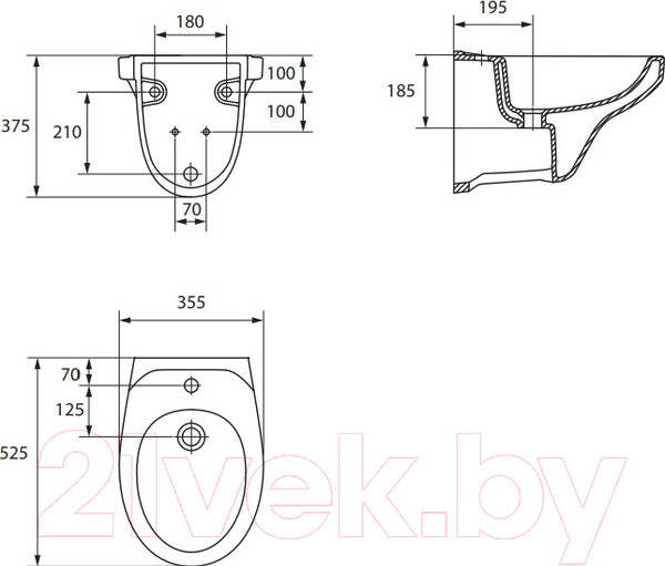 Изображение товара Унитаз подвесной с инсталляцией Cersanit Delfi (S-SET-DEL/Black/TPL/Cg-w)