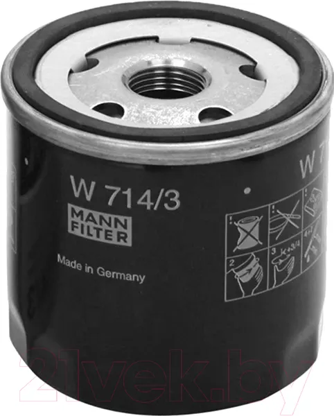 Изображение товара Масляный фильтр Mann-Filter W714/3