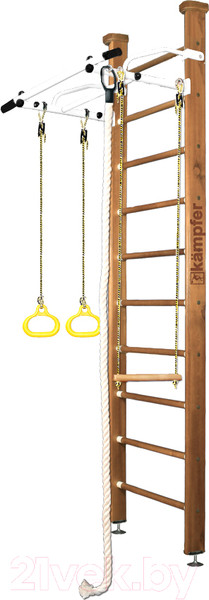 Изображение товара Детский спортивный комплекс Kampfer Helena Ceiling (стандарт, ореховый/белый)