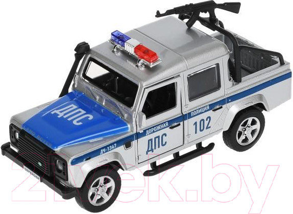 Изображение товара Автомобиль игрушечный Технопарк Land Rover Defender Pickup Полиция / DEFPICKUP-12POL-ARMSR