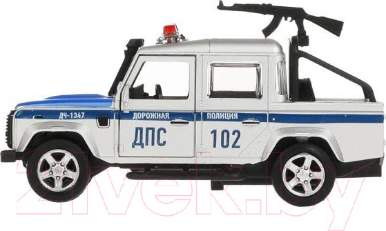 Изображение товара Автомобиль игрушечный Технопарк Land Rover Defender Pickup Полиция / DEFPICKUP-12POL-ARMSR