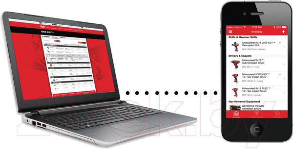 Изображение товара Аккумуляторный гайковерт Milwaukee M18 ONEIWF12-502X Fuel One-Key 4933451374