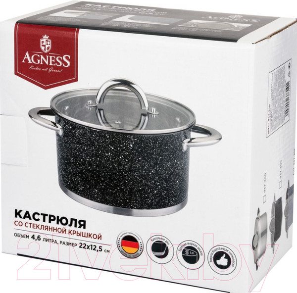Изображение товара Кастрюля Agness 937-308