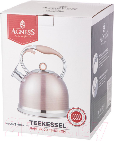 Изображение товара Чайник со свистком Agness 937-851