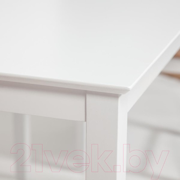 Изображение товара Обеденная группа Tetchair Hudson Dining Set эконом (дерево гевея/Pure White)