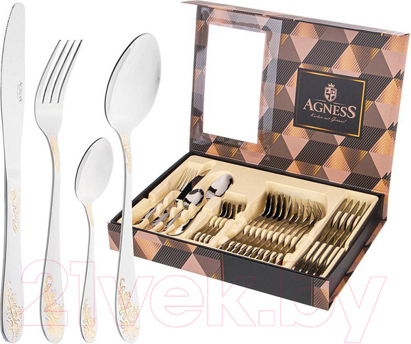 Изображение товара Набор столовых приборов Agness 942-041