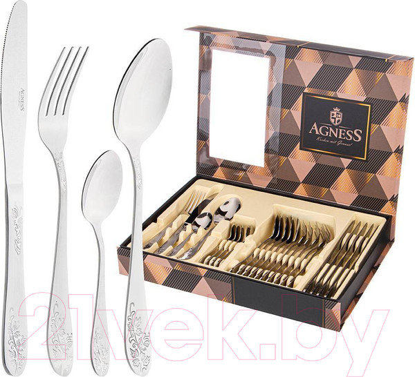 Изображение товара Набор столовых приборов Agness 942-042
