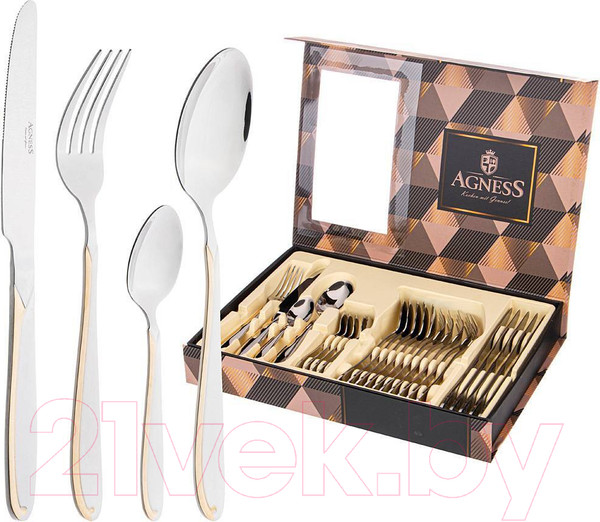 Изображение товара Набор столовых приборов Agness 942-043