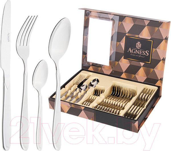 Изображение товара Набор столовых приборов Agness 942-044