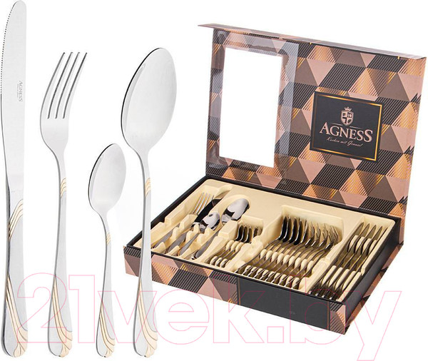 Изображение товара Набор столовых приборов Agness 942-045