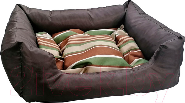 Изображение товара Лежанка для животных Happy Friends Пухлик №2 Кантри-коричневый / stm 405