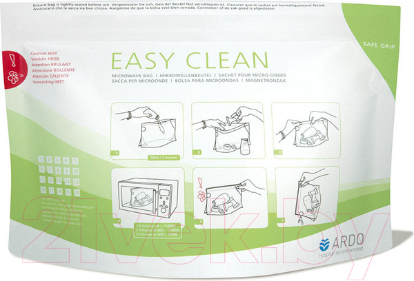 Изображение товара Набор пакетов для стерилизации в СВЧ-печи ARDO 63.00.186
