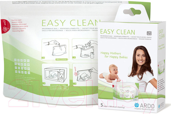 Изображение товара Набор пакетов для стерилизации в СВЧ-печи ARDO 63.00.186