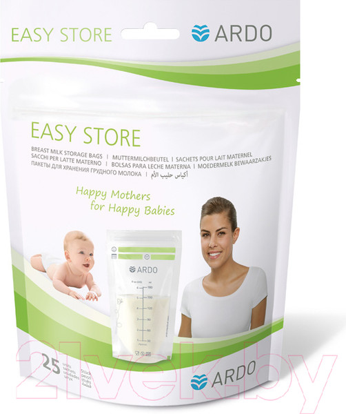 Изображение товара Набор пакетов для хранения молока ARDO 63.00.334 (25шт)