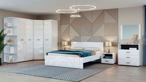 Изображение товара Угловое окончание для шкафа НК Мебель Gloss / 72374533 (белый)