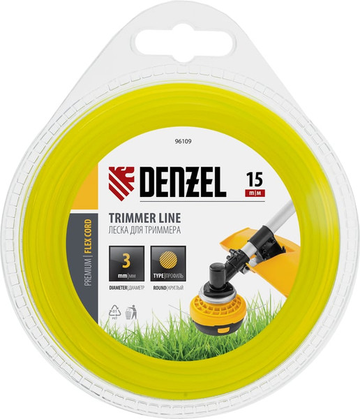 Изображение товара Леска для триммера Denzel Flex Cord 96109