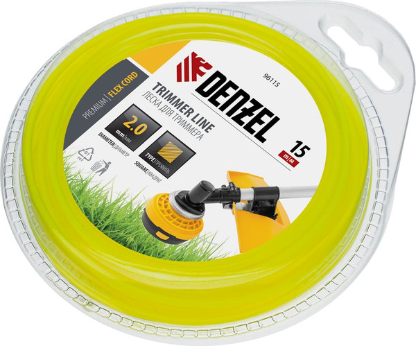 Изображение товара Леска для триммера Denzel Flex Cord 96115